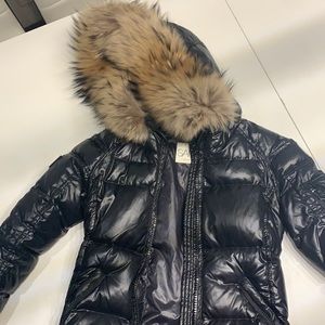 Sam girls down coat with fur hood
